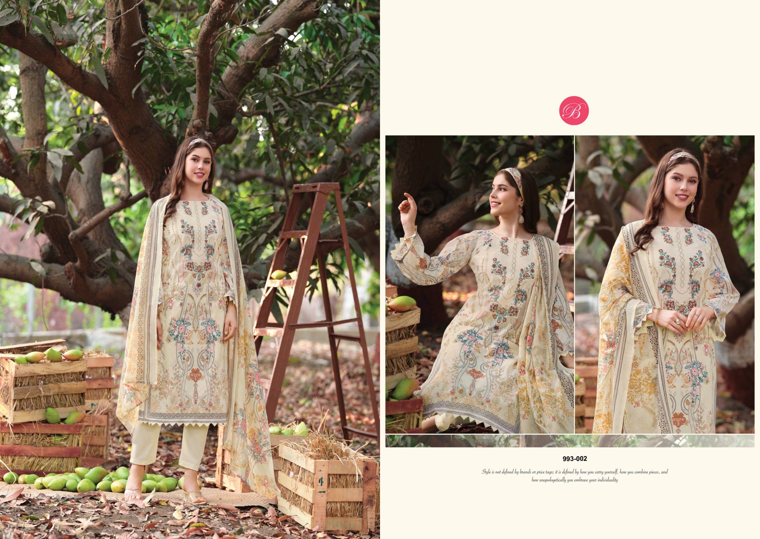 NAIRA VOL152 BY BELLIZA DESIGNER 993 Series 001 TO 008 Indian Traditional casual wear Pakistani Pure Cotton dresses At Wholesale Price